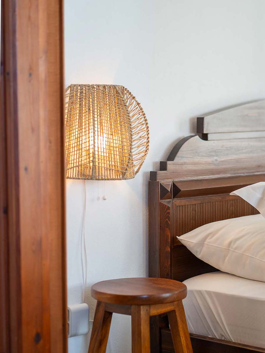 Decorative details in the Bougainvillea apartment, at Mirsini apartments in Sifnos