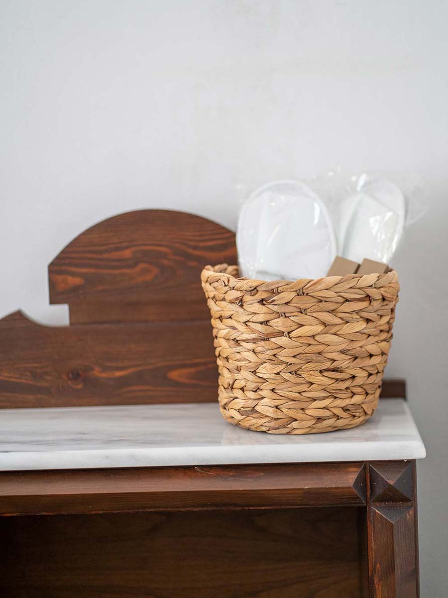 Personal care items in the Bougainvillea apartment