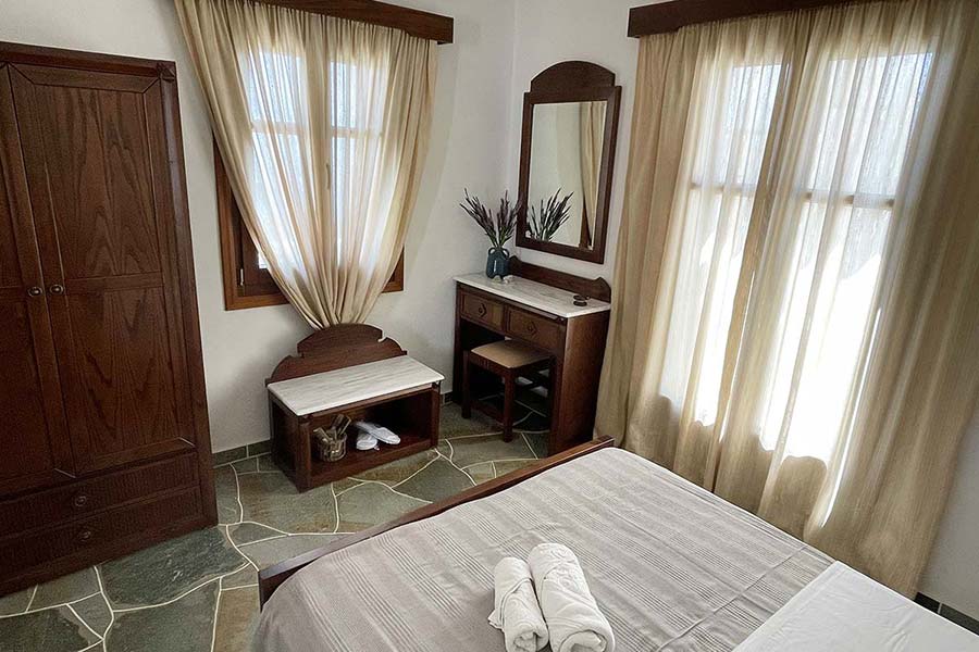 Master bedroom with double bed