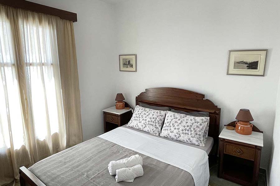 Master bedroom with double bed