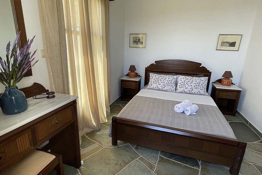 Master bedroom with double bed